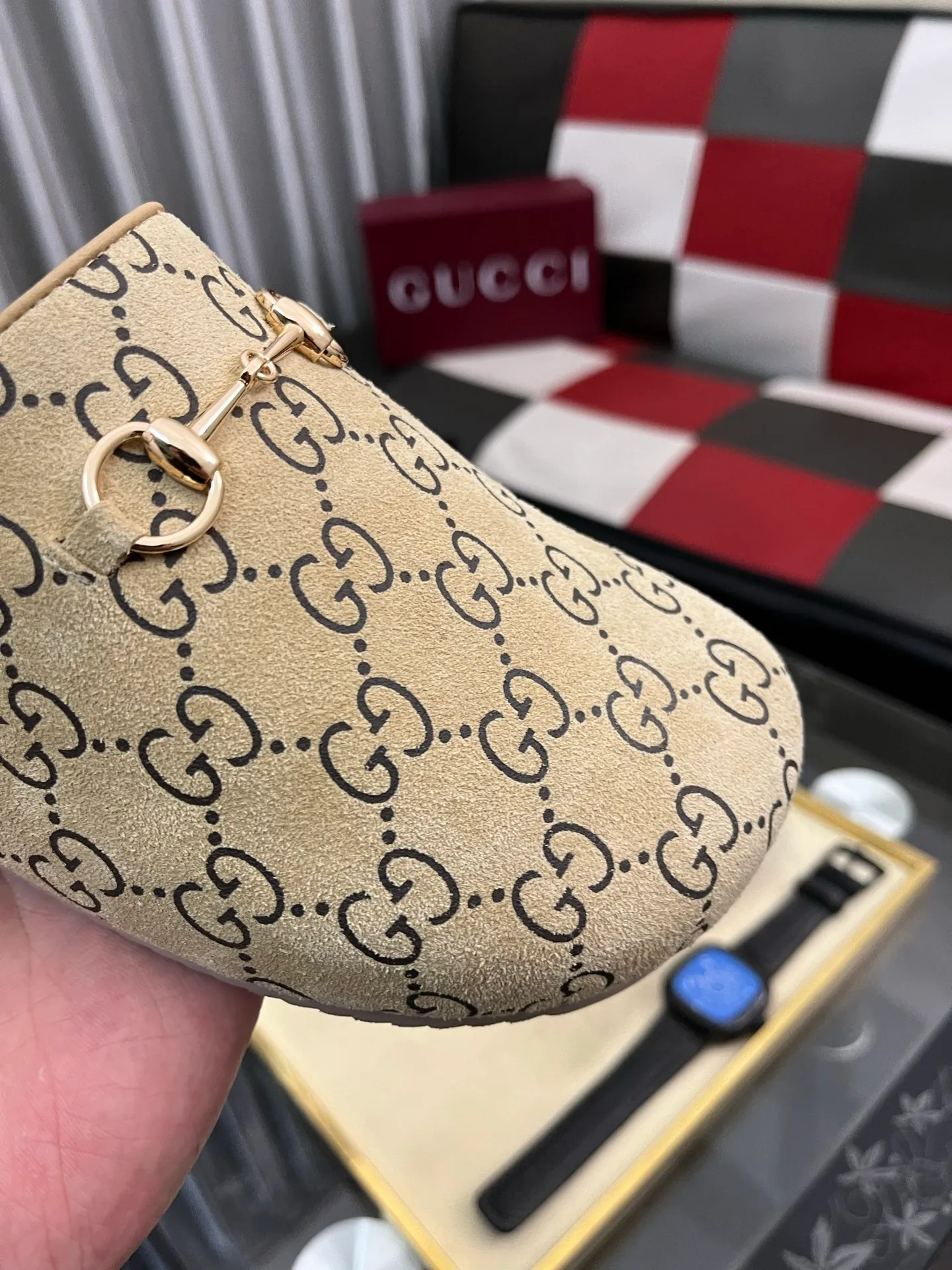 Ex-factory price: 420⌚️⌚️[Gucci] 2025 new season half-slip men's shoes, made of Italian imported first-layer frosted cowhide➕sheepskin lining, original hardware buckle, original combination wear-resistant outsole, real shot 🎬 Very comfortable on the feet, size 38-44